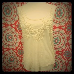 LC Lauren Conrad Scoop Sleeveless Cotton Blend Top